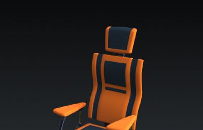 电脑椅,办公椅3D模型,OBJ格式
