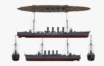 日本海军筑摩级防护巡洋舰模型
