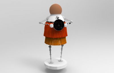 草裙跳舞机器人模型源文件