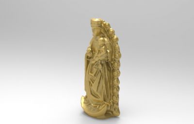 安提加圣母3D打印模型