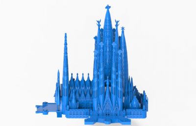 高迪圣家大教堂3D打印模型