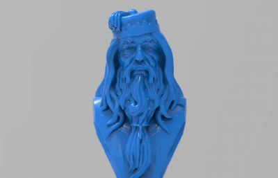 邓布利多(dumbledore)巫师头部头像雕塑雕像模型