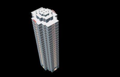 空白大厦,集团大厦C4D模型