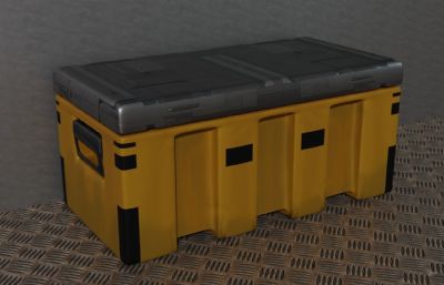 三款容器,货物集装箱,武器箱,生化实验箱,blend,fbx,obj等格式