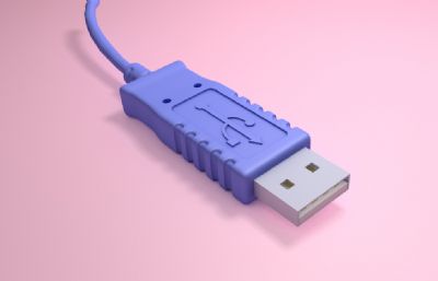 USB插头C4D模型