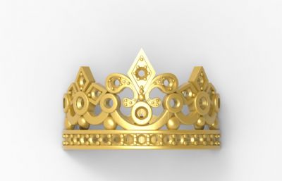 皇冠造型的戒指模型