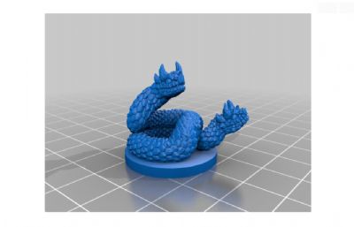 双头蛇3D打印模型