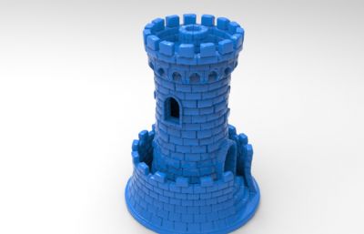 碉堡,瞭望塔,哨塔模型