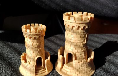 碉堡,瞭望塔,哨塔模型