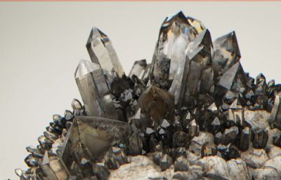 水晶,晶石,矿石,石英,黑曜石,宝石【4K贴图】(网盘下载)