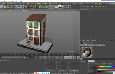 卡通房子,公寓建筑,街边小屋3D模型,max,fbx,c4d,blend等格式
