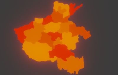 河南省地图模型