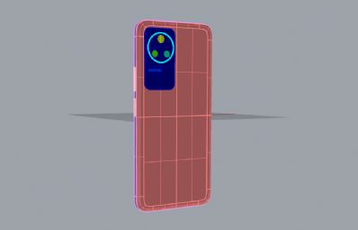 红米K50手机3D模型+keyshot渲染(ksp+3dm素模源文件)