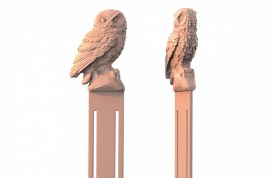 猫头鹰3D打印书签