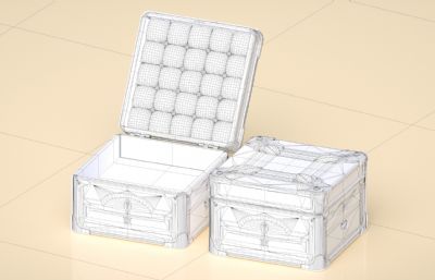 珠宝盒,箱子,盒子C4D模型