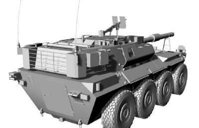 水陆两栖装甲车STL模型,可打印