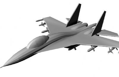 米格35战斗机STL模型