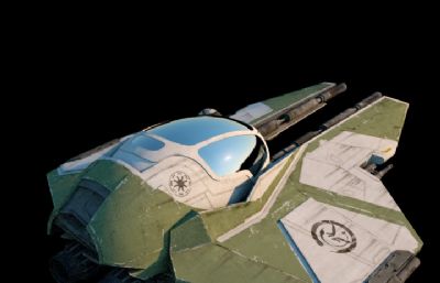 尤达星际战斗机C4D模型
