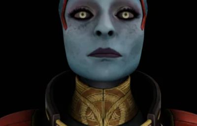 萨马拉-恶魔之女,半机器人,火星女皇BLENDER模型