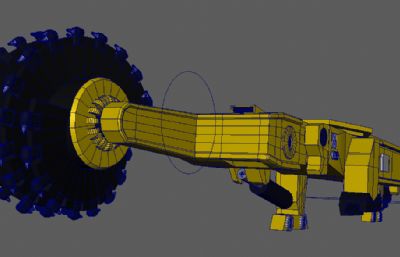 maya采煤机模型