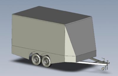 小拖车STEP格式图纸模型