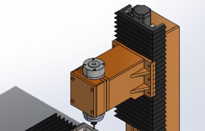 CNC-21迷你数控机床3D模型图纸