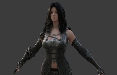 Sorceress女术士,女巫3D模型,max,fbx,blend多种文件