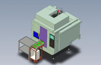 CNC自动化上下料设备STP格式图纸