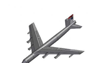 美空军B-52轰炸机OBJ模型