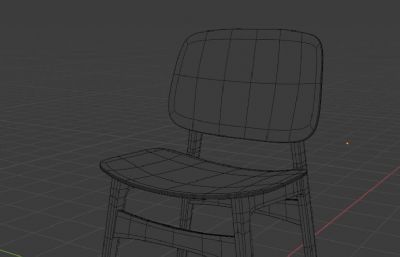 靠背椅,椅子,板凳BLENDER模型
