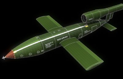 巡航导弹鼻祖-V1导弹(德)OBJ模型