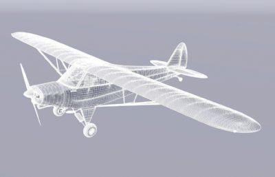 单座私人飞机blender模型