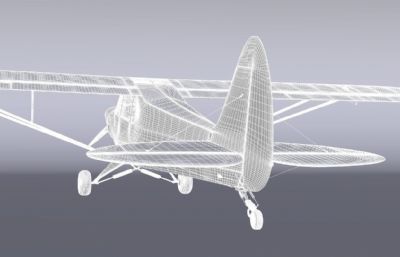 单座私人飞机blender模型