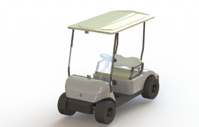 高尔夫球车,观光车,巡逻车3D数模