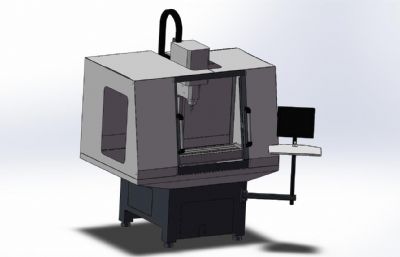 CNC精密机床3D图纸