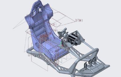 赛车座椅结构精细数模