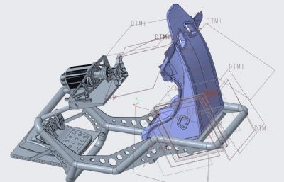 赛车座椅结构精细数模