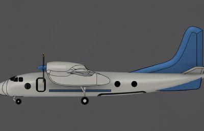 安-32运输机3D数模