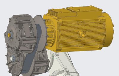 混合动力发动机3D数模