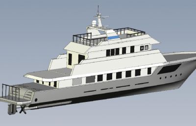 Super Yacht超级游艇3D模型