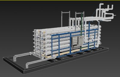 污水处理厂反渗透装备3D模型