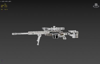 狙击步枪,高精狙3D模型