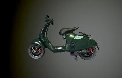 踏板车,助力车,电动车3Dmax模型