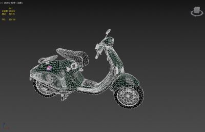 踏板车,助力车,电动车3Dmax模型