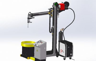 自动化焊接机器3D数模
