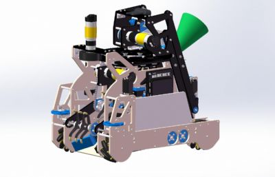 稳定性测试比赛机器人小车3D数模