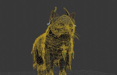 刺客猫,骑士猫3D模型,blend,max,fbx多种格式