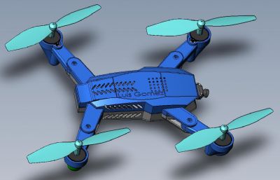 四轴无人机,竞速无人机3D数模