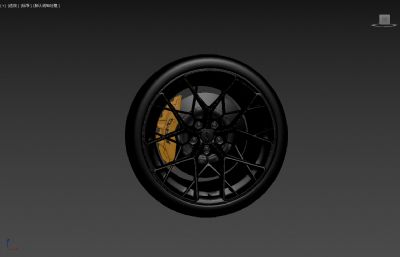 道奇蝰蛇轮胎轮毂3D模型