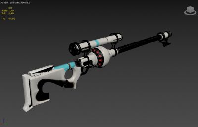 科幻狙击步枪3D模型